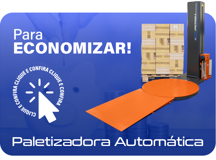 Para economizar: paletizadora automática